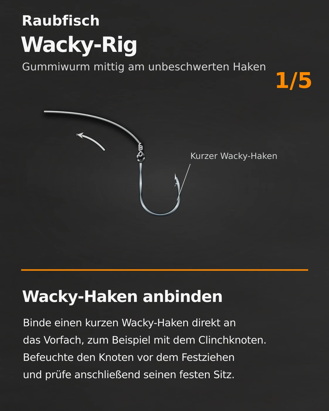 Wacky-Rig: Originalanleitung Schritt 1 von 5 mit Beschriftung